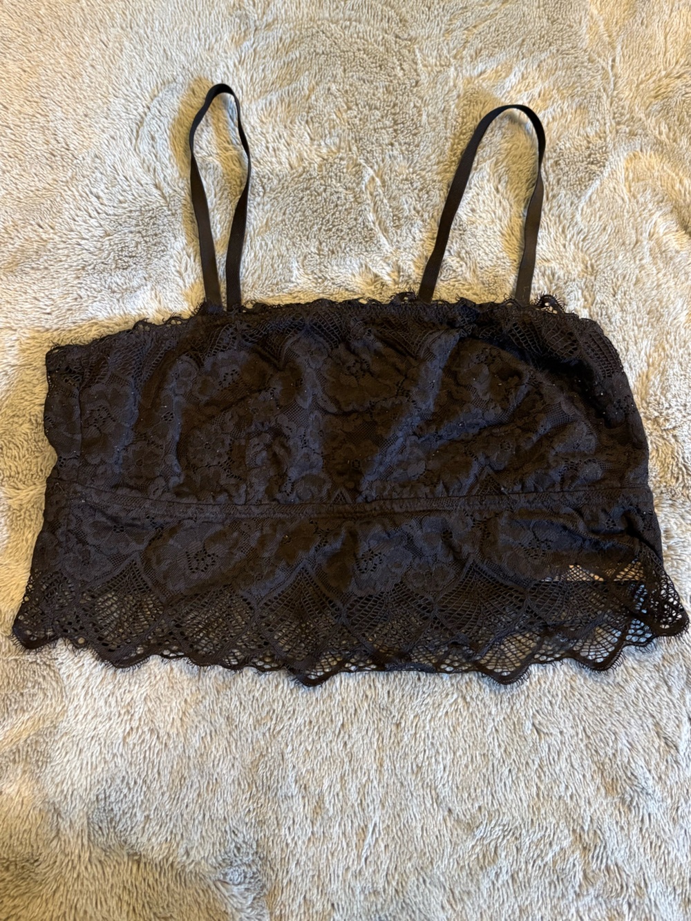 aerie Black Lace Bralette